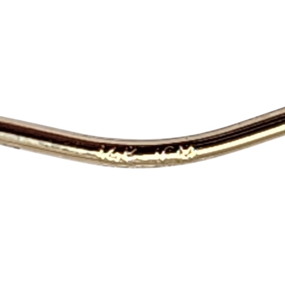 14 Karat Yellow Gold Shrimp Oval Hoop Earrings #20486 - Picture 7 of 7